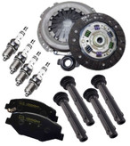 پکیج مصرفی سمند EF7 (دیسک و صفحه کلاچ + لنت ترمز + وایرشمع بوت + شمع )